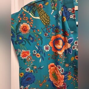 Forever21 Contemporary Dress in teal Sz M floral tropical summery design